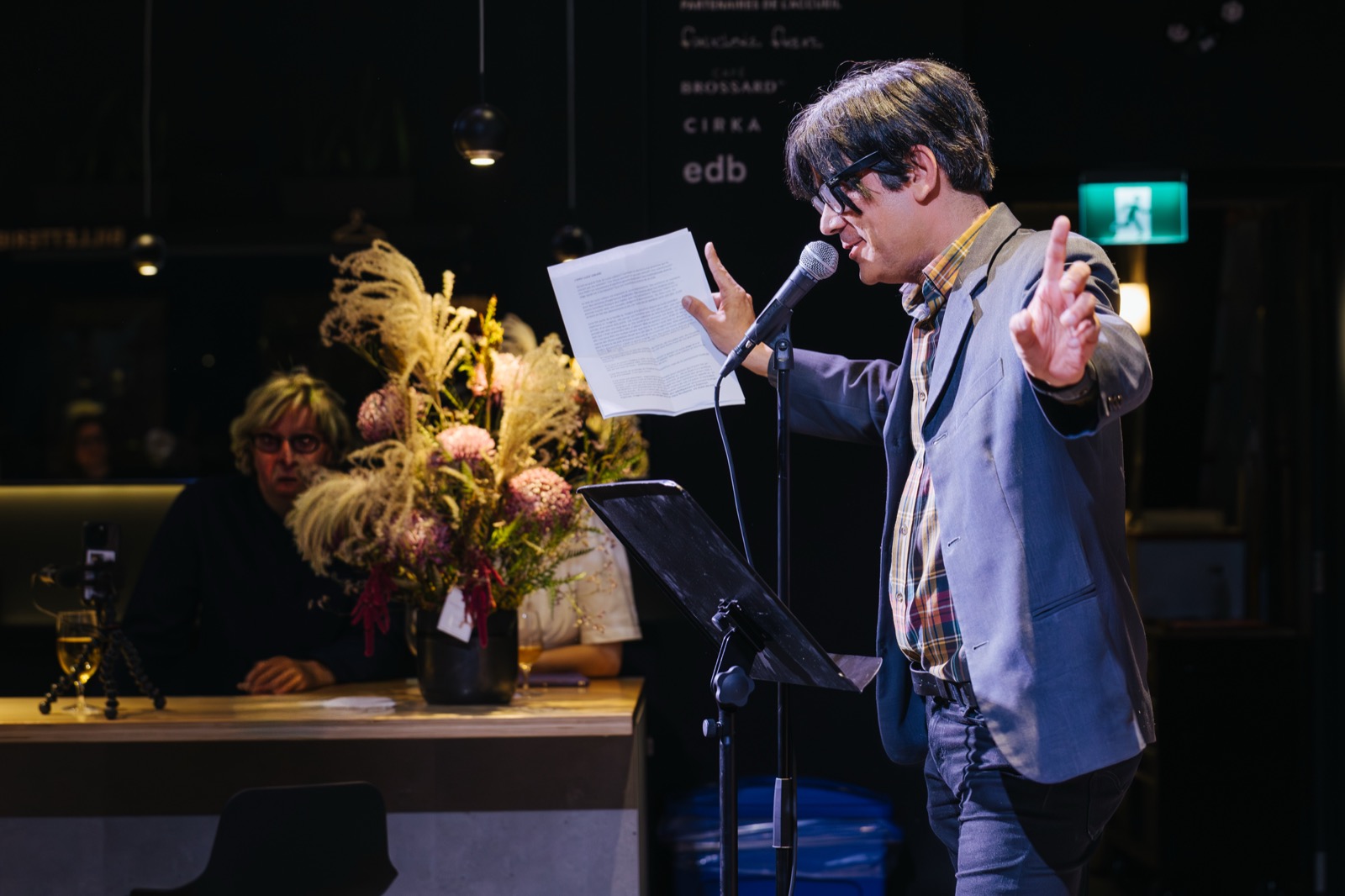 Discours de Luc Brien | Lucie Leblanc : lauréate du prix Citoyen·ne-Artiste 2025 de Porte Parole | Photos de la soirée | Photo : Béatrice Flynn