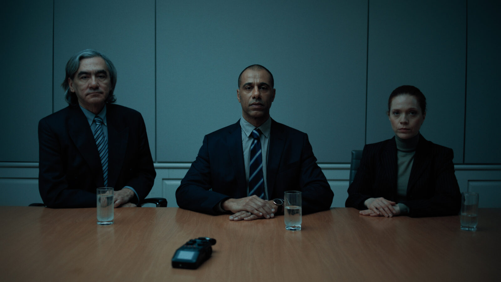 Nid-de-poule – Marco Collin, Martin-David Peters, Catherine Bérubé (Crédit : Courtoisie Télé-Québec)