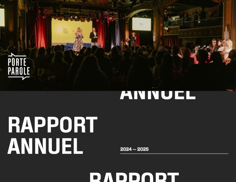 Rapport Annuel de Porte Parole 2024-25 (couverture)