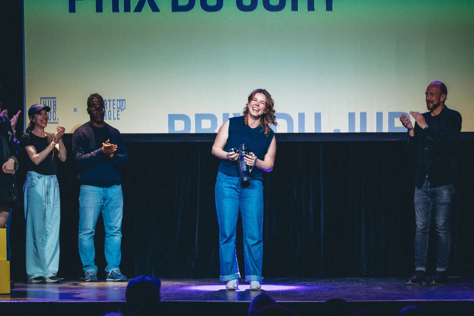 Emilie Charest remporte le prix du jury | Les Pitchs Porte Parole 2026 | Photo Najim Chaoui